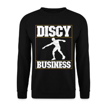Lancer du disque Lancer du disque - Sweat-shirt Unisexe - noir - Devant - Alina (178cm) & Michal (187cm)