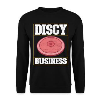 Lancer du disque Lancer du disque - Sweat-shirt Unisexe - noir - Devant - Alina (178cm) & Michal (187cm)