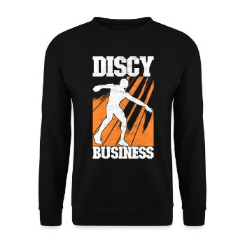 Lancer du disque Lancer du disque - Sweat-shirt Unisexe - noir - Devant - Alina (178cm) & Michal (187cm)