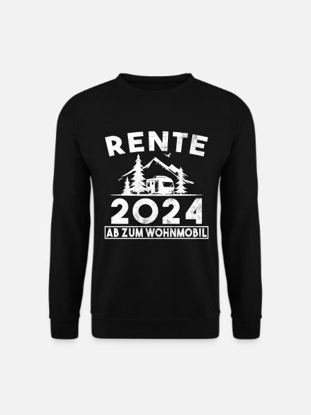 Rente 2024 Wohnmobil Ruhestand Ruheständler - Unisex Pullover - Schwarz