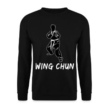 Wing Chun - Sweat-shirt Unisexe - noir - Devant - Alina (178cm) & Michal (187cm)