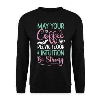 Infirmière spécialisée dans le travail et l’accouchement - Sweat-shirt Unisexe - noir - Devant - Alina (178cm) & Michal (187cm)