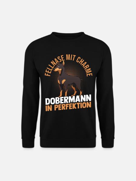 Hund Dobermann - Unisex Pullover - Schwarz