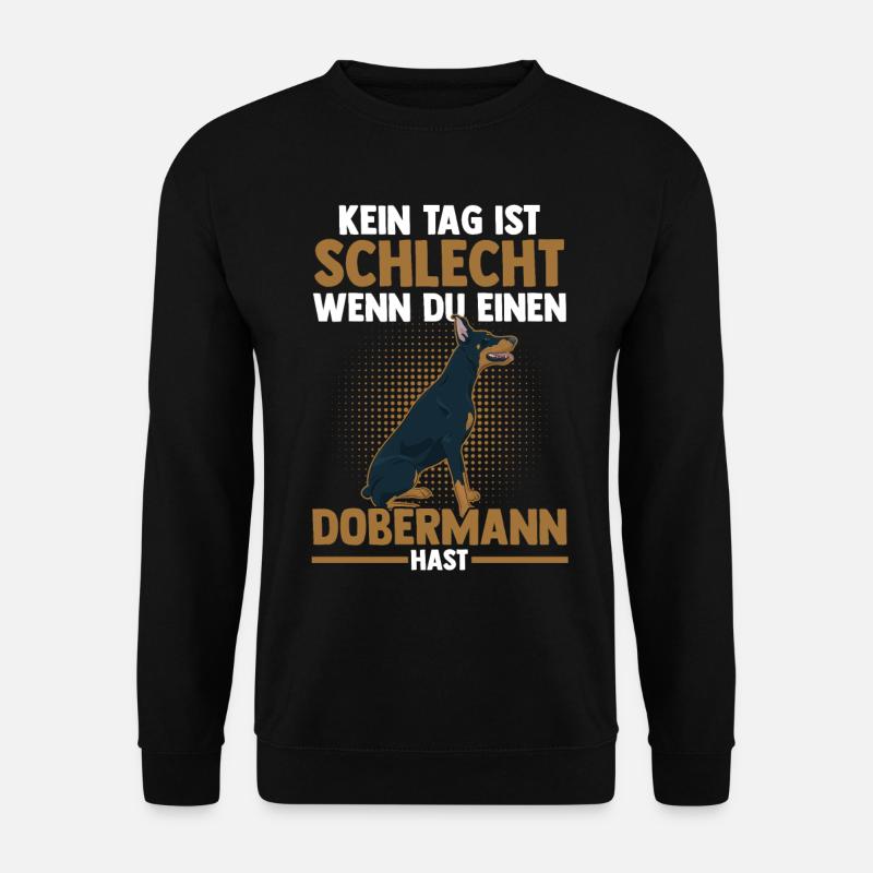 Hund Dobermann - Unisex Pullover - Schwarz