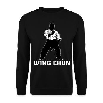 Wing Chun - Sweat-shirt Unisexe - noir - Devant - Alina (178cm) & Michal (187cm)