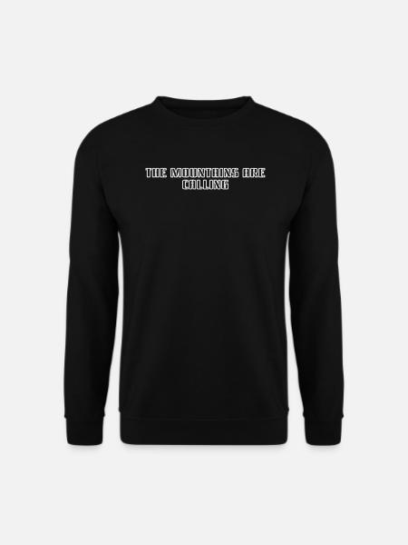 Hiking - The Mountains Are Calling - Unisex Sweatshirt - black