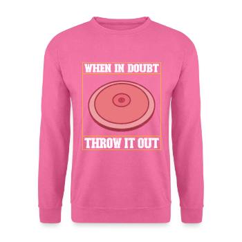 Diskuswerfer Diskuswerfen - Unisex Pullover - Pink - Vorne