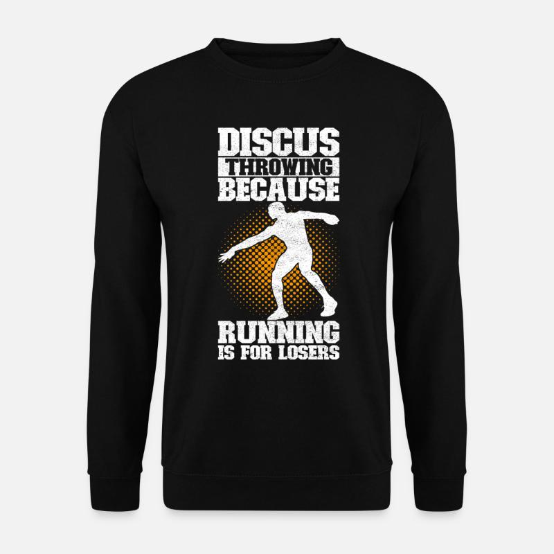 Diskuswerfer Diskuswerfen - Unisex Pullover - Schwarz