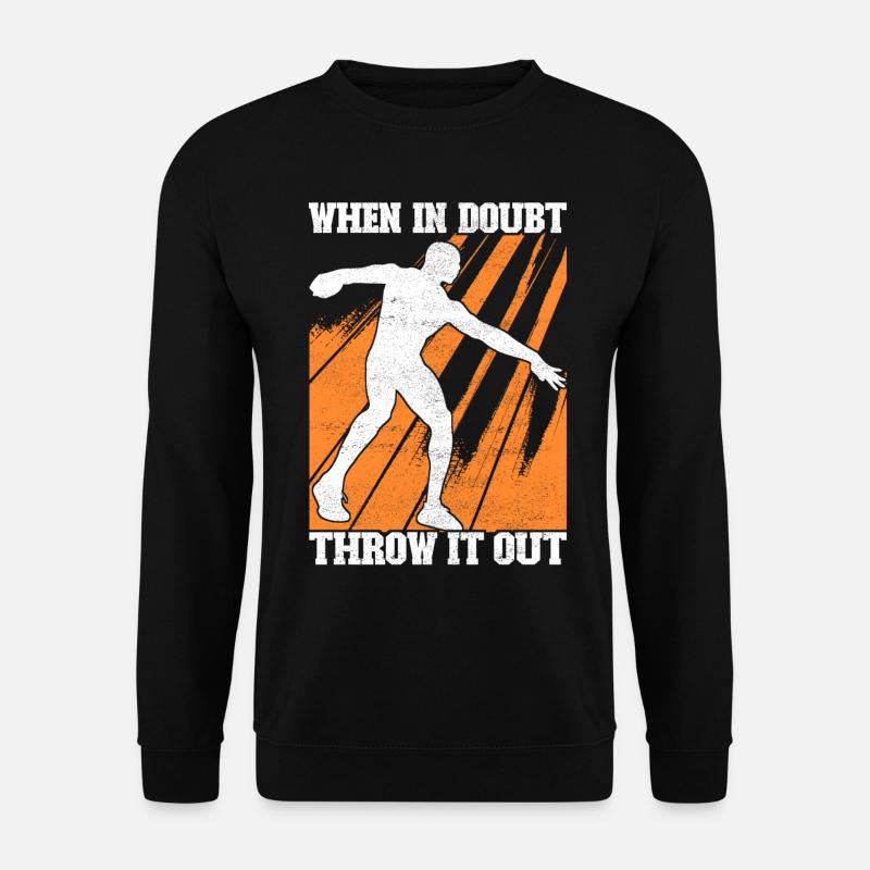 Diskuswerfer Diskuswerfen - Unisex Pullover - Schwarz