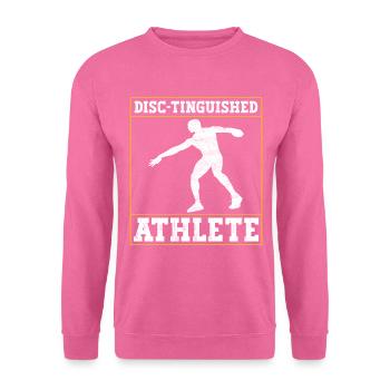 Diskuswerfer Diskuswerfen - Unisex Pullover - Pink - Vorne