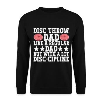 Diskuswerfer Diskuswerfen - Unisex Pullover - Schwarz - Vorne - Alina (178cm) & Michal (187cm)