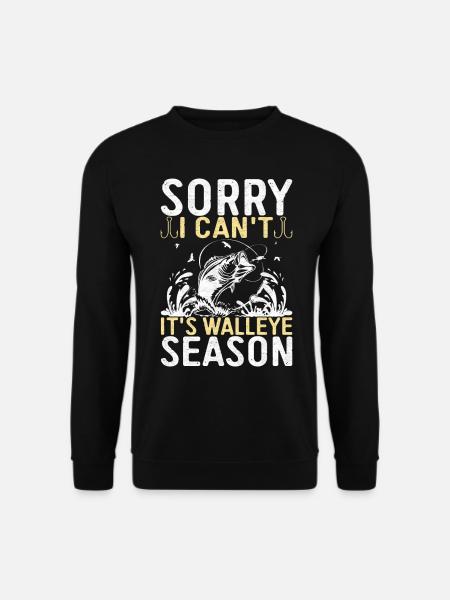 Walleye Fishing Angler - Unisex Sweatshirt - black