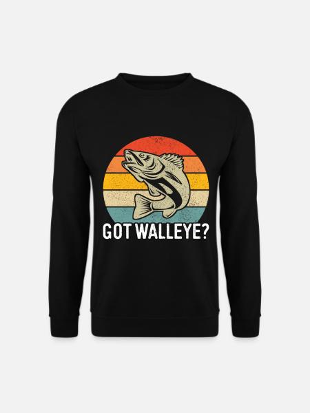 Walleye Fishing Angler - Unisex Sweatshirt - black