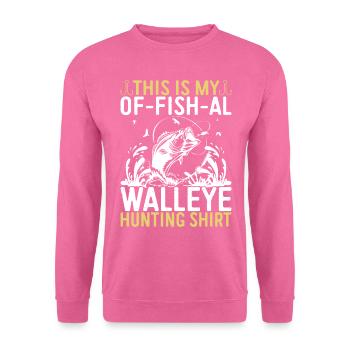 Walleye Fishing Angler - Unisex Sweatshirt - pink - Front