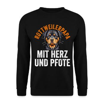 Dog Rottweiler Dad Dog Dad Rottweiler - Unisex Sweatshirt - black - Front - Alina (178cm) & Michal (187cm)
