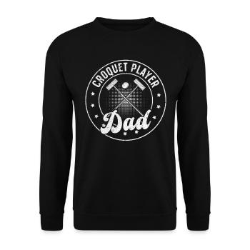 Papa joueur de croquet - Sweat-shirt Unisexe - noir - Devant - Alina (178cm) & Michal (187cm)