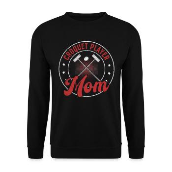 Jeu de croquet Croquet Mom - Maman joueuse de croquet - Sweat-shirt Unisexe - noir - Devant - Alina (178cm) & Michal (187cm)