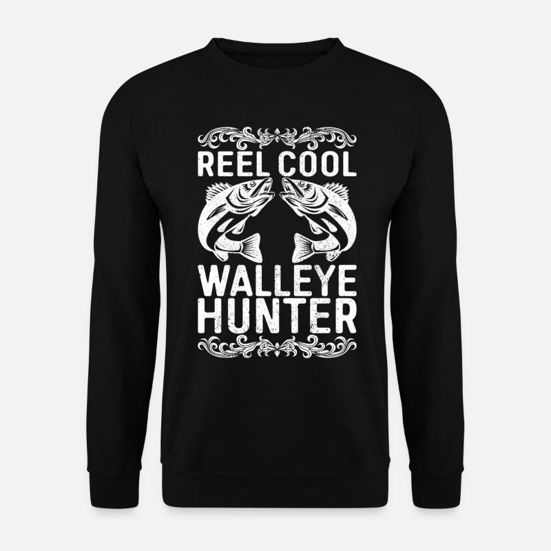 Walleye Fishing Angler - Unisex Pullover - Schwarz