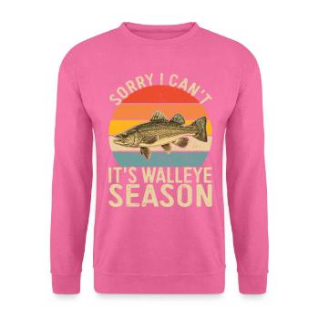 Walleye Fishing Angler - Unisex Sweatshirt - pink - Front