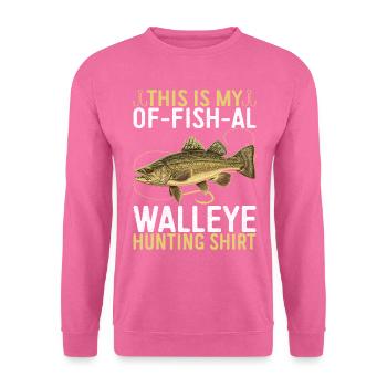 Walleye Fishing Angler - Unisex Sweatshirt - pink - Front