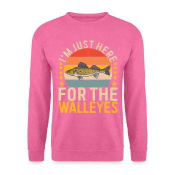 Walleye Fishing Angler - Unisex Sweatshirt - pink - Front