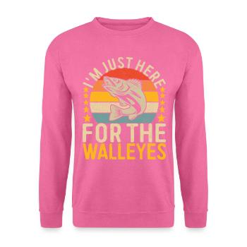Walleye Fishing Angler - Unisex Sweatshirt - pink - Front