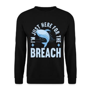 Wale Walfisch - Unisex Pullover - Schwarz - Vorne - Alina (178cm) & Michal (187cm)