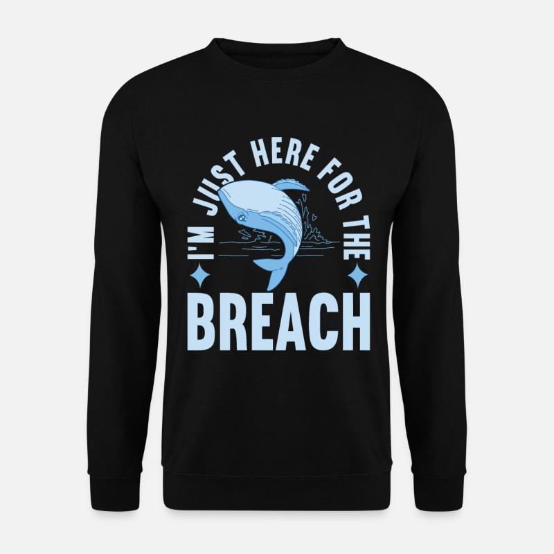 Baleines Baleine - Sweat-shirt Unisexe - noir