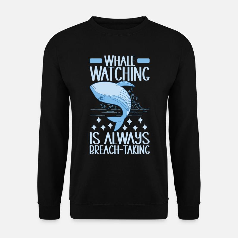 Baleines Baleine - Sweat-shirt Unisexe - noir