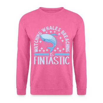 Wale Walfisch - Unisex Pullover - Pink - Vorne