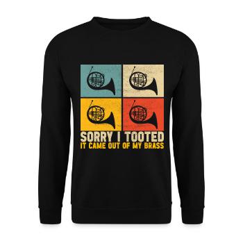 Cor Cuivres - Sweat-shirt Unisexe - noir - Devant - Alina (178cm) & Michal (187cm)