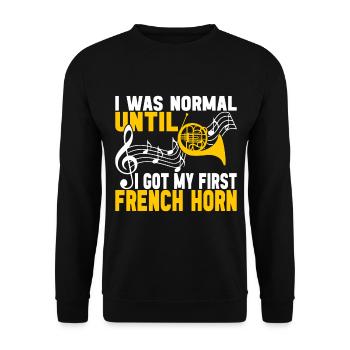 Cor Cuivres - Sweat-shirt Unisexe - noir - Devant - Alina (178cm) & Michal (187cm)