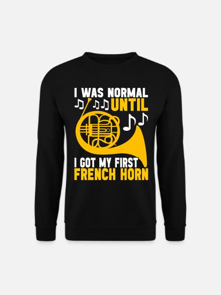 Horn Brass Instrument - Unisex Sweatshirt - black