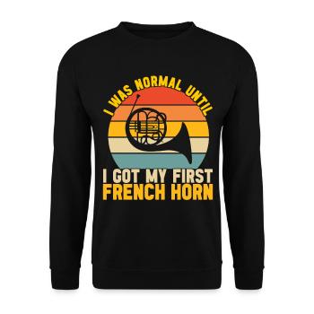 Cor Cuivres - Sweat-shirt Unisexe - noir - Devant - Alina (178cm) & Michal (187cm)