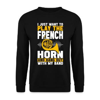 Cor Cuivres - Sweat-shirt Unisexe - noir - Devant - Alina (178cm) & Michal (187cm)