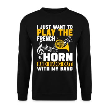 Cor Cuivres - Sweat-shirt Unisexe - noir - Devant - Alina (178cm) & Michal (187cm)