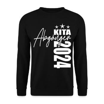 Kita Abgänger 2024 - Unisex Pullover - Schwarz - Vorne - Alina (178cm) & Michal (187cm)