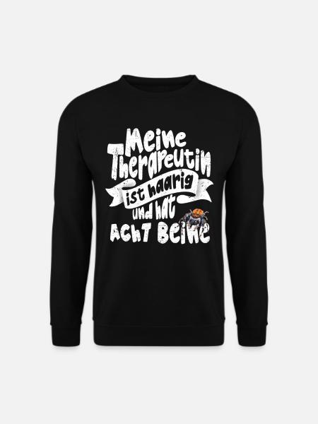 Lustiger Spruch Springspinnen Sammler mit Humor - Unisex Pullover - Schwarz