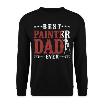 House Painter Decorator Dad Best - Unisex Sweatshirt - black - Front - Alina (178cm) & Michal (187cm)