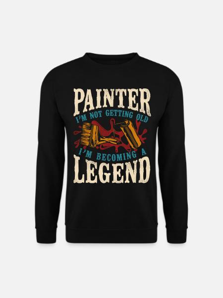 Peintre en bâtiment Peintre décorateur Peintre - Sweat-shirt Unisexe - noir
