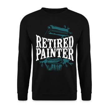 House Painter Decorator Retirement - Unisex Sweatshirt - black - Front - Alina (178cm) & Michal (187cm)