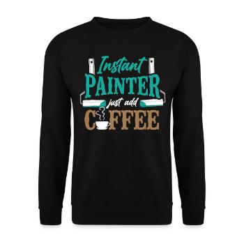 House Painter Decorator Coffee - Unisex Sweatshirt - black - Front - Alina (178cm) & Michal (187cm)