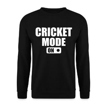 Cricketing Cricketer Cricket Player - Cricket Mode - Unisex Pullover - Schwarz - Vorne - Alina (178cm) & Michal (187cm)