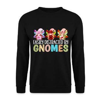 Nains de jardin Jardinage - Sweat-shirt Unisexe - noir - Devant - Alina (178cm) & Michal (187cm)