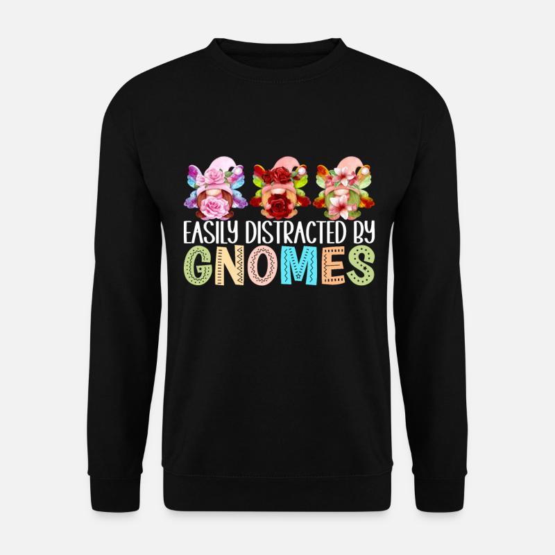 Gartenzwerge Gartenarbeit - Unisex Pullover - Schwarz