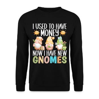 Nains de jardin Jardinage - Sweat-shirt Unisexe - noir - Devant - Alina (178cm) & Michal (187cm)