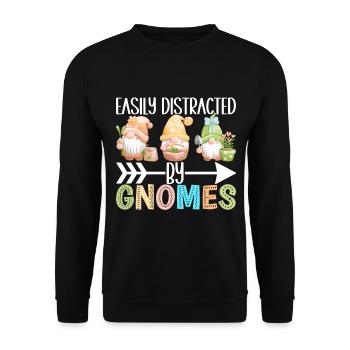 Nains de jardin Jardinage - Sweat-shirt Unisexe - noir - Devant - Alina (178cm) & Michal (187cm)