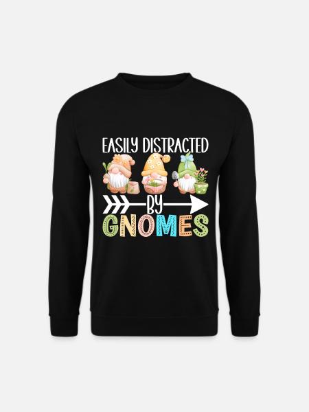 Gartenzwerge Gartenarbeit - Unisex Pullover - Schwarz