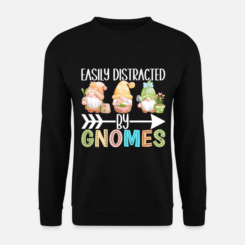 Gartenzwerge Gartenarbeit - Unisex Pullover - Schwarz
