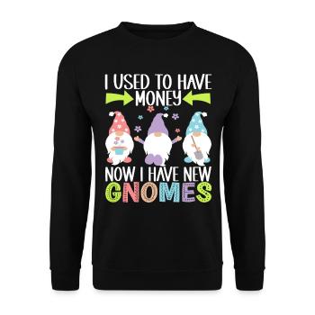 Nains de jardin Jardinage - Sweat-shirt Unisexe - noir - Devant - Alina (178cm) & Michal (187cm)